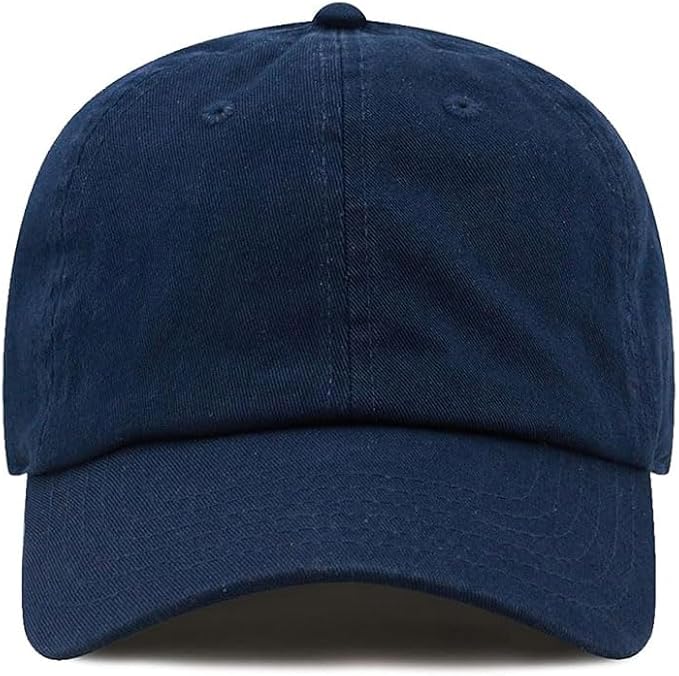 Cotton Baseball Cap Dad Hat – Washed Low Profile Adjustable Hat for Men Women Casual Outdoor Running Golf