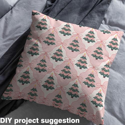 jejeloiu Christmas Tree Fabric by The Yard 1 Yard