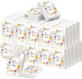 Outus 50 Pack Floral Bless You Christian Pocket Tissues, 400 Sheet Total