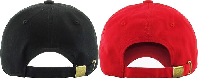 KBETHOS Classic Unisex Cotton Adjustable Low Crown Baseball Cap – Plain Dad Hat