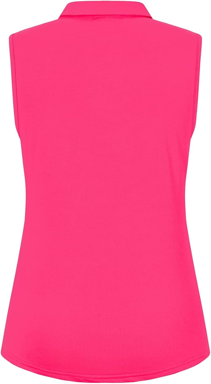 Womens Sleeveless V Neck Golf Polo Shirts