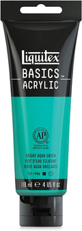 Liquitex BASICS Acrylic Paint, 118ml Tube, Bright Aqua Green by Liquitex