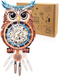 3D Puzzles for Adults Wooden Owl Puzzle Clock Adult Crafts