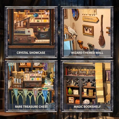 Book Nook Magic Miniature House Kit for Adults with Openable Door