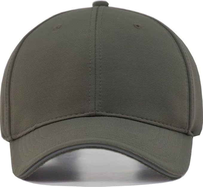 TSSGBL Men's Plain Baseball Hat - OSFM & XXL Big Head Fit，Adjustable Structured Ball Cap with Reflective Sandwich Brim