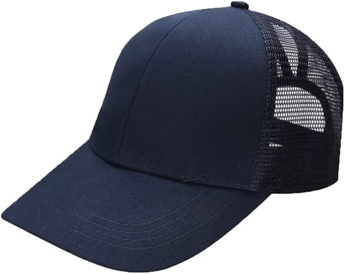 Criss Cross Hat Washed Distressed Baseball Cap Ponytail Hat High Messy Bun Ponycap for Women