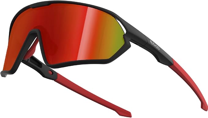 Youth Baseball Polarized Kids Sunglasses for Boys Girls Age 6-12 with Carrying Case Cycling Softball Padel Lightweight
