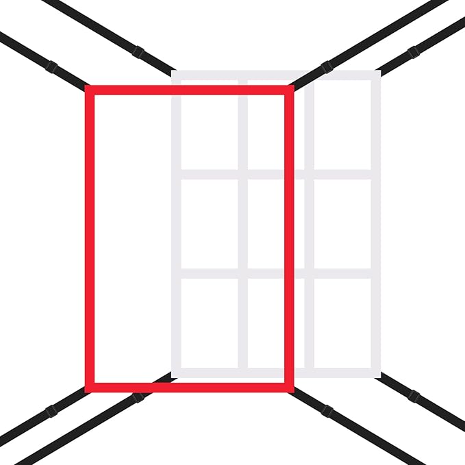 1pcs/2pcs Strike Zone Target Net,13.5x21.5in Pitching Strike Zone Net,Portable Strike Zone Plate for Baseball Pitching Accuracy Improve
