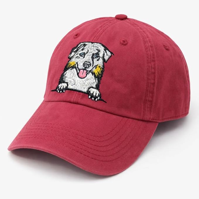 Pet Dog Lover Gifts,Embroidered Dog Baseball Hats for Men Women Dad Mom