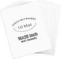 AUEAR, 10 Pack 16x20 Uncut Matte Boards White Photo Mat Board Great by AUEAR