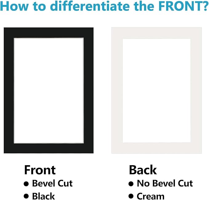 Egofine 11x14 Black Picture Mats Pack of 11, Frame Mattes - Image 6