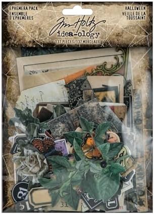 Tim Holtz Idea-ology Halloween 2025 Ephemera & Layers + Paper Dolls - Two Item Bundle