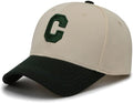Baseball Cap Vintage Letter C Hat Adjustable Clip for Universal Fit Baseball Hat
