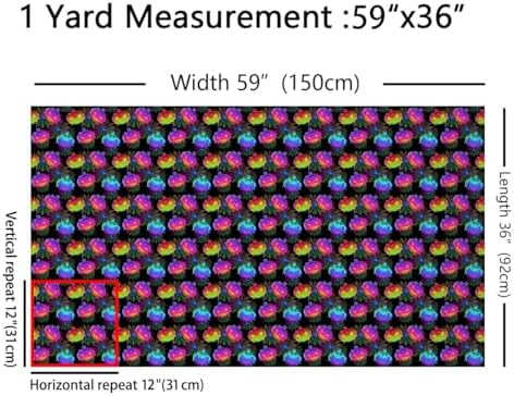 jejeloiu Halloween Fabric by The Yard Soft 3 Yards