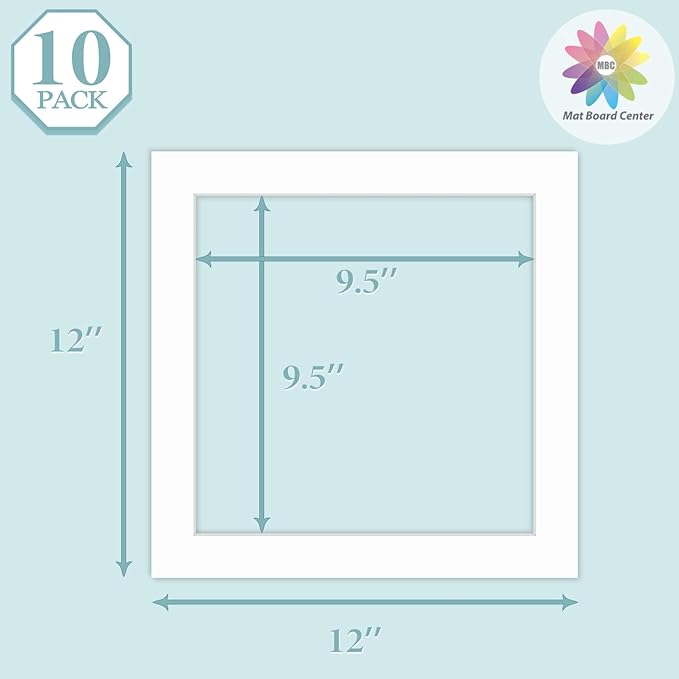 MBC Mat Board Center, 10 Pack 12x12 - Image 3