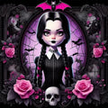 Halloween Diamond Art Kits for Adults, Round Diamond Painting 14x14 Inch
