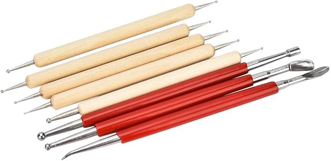 Fayelume 8PCS Leather Carving Tools, Spoon Embossing Tool, Point Drill Leather - Image 8