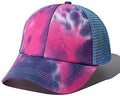 Criss Cross Hat Washed Distressed Baseball Cap Ponytail Hat High Messy Bun Ponycap for Women