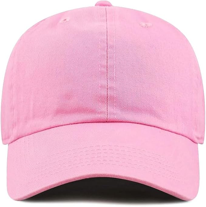 Cotton Baseball Cap Dad Hat – Washed Low Profile Adjustable Hat for Men Women Casual Outdoor Running Golf