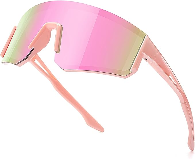 SEKKAF Youth Baseball Sunglasses for Boys Girls Age 6-12 Softball Cycling Sports Sunglasses for Kids Lightweight Frame