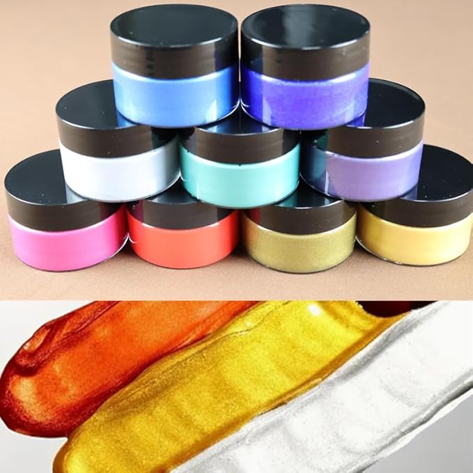 Shimmer Metallic Acrylic Paint Metallic Chalk Paste 1.7oz/50ml, DIY Crafts - Image 7