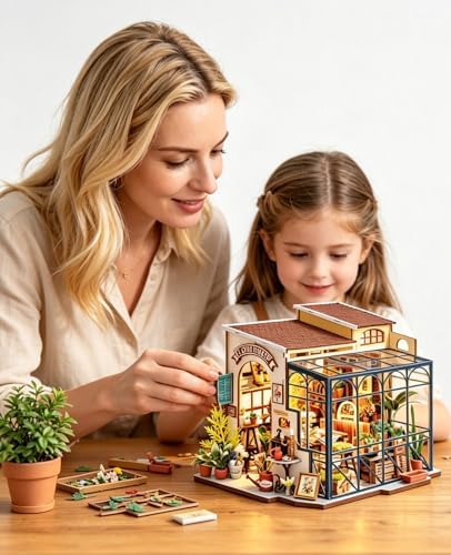 Rolife DIY Miniature Garden House Kit -Emily's Flower Shop (Advanced Level)