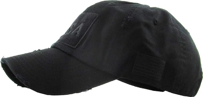 KBETHOS Flag USA America Military Thin Blue Line Thin Red Line Vintage Distressed Baseball Cap Dad Hat Unisex Adjustable…