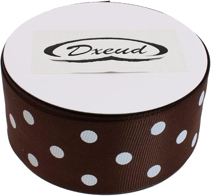 Polka Dot Grosgrain Ribbon 25 Yard Each Roll 100% Polyester - Image 3