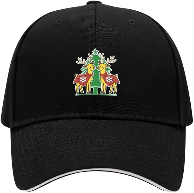 Embroidered Baseball Cap for Men Women, Breathable Cotton Adjustable Hat, Various Patterns for Casual Daily Outfits