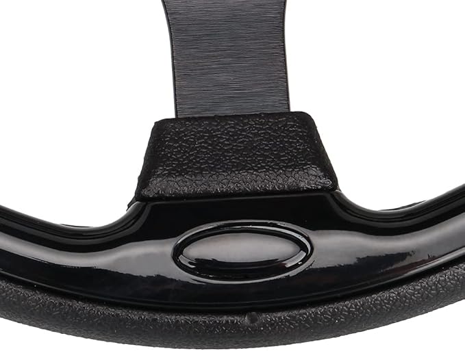 12.5inch Bright Black Golf Cart Steering Wheel with Ergonomic Design Universal Fit for Golf Cart Club Car EZGO RXV & TXT, Yamaha, Precedent Tempo, DS