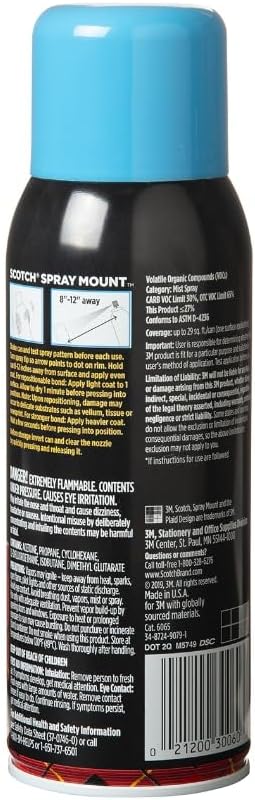 Scotch Spray Mount, 10.2 5 oz, Repositionable on Many Surfaces - Image 4