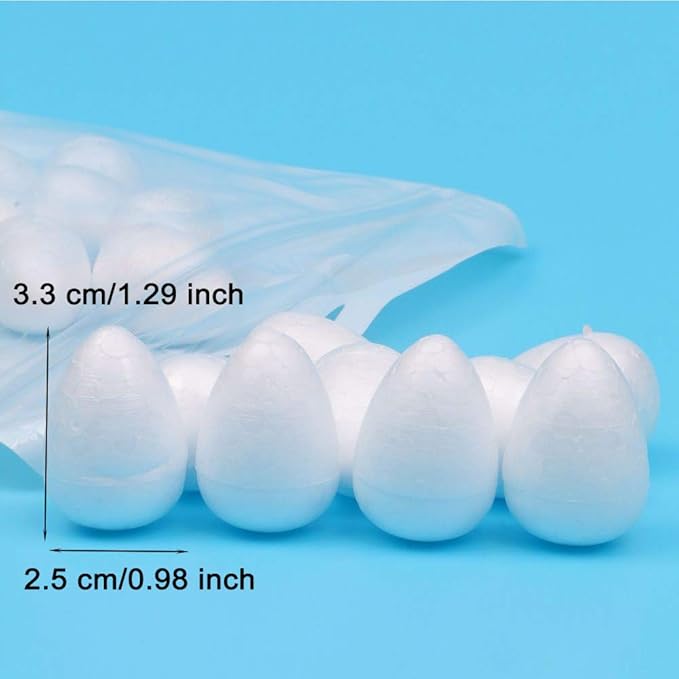 EORTA 80 Pieces Fondant Flower Forming Holders Oval Foam Flower Modeling - Image 2