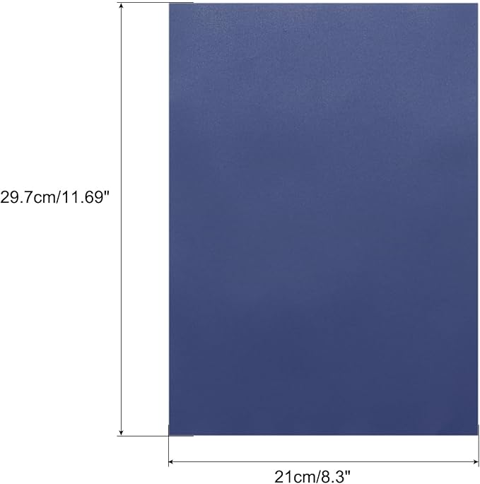 MECCANIXITY Colored Vellum Paper, 20 Sheet Deep Blue Transparency 11.7 x 8.2 - Image 2