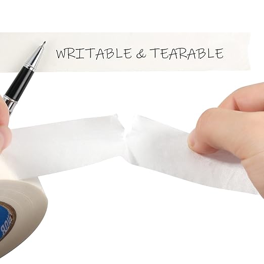 White Painters Tape, 1 inch x 60 Yards x 10 Rolls - Image 3