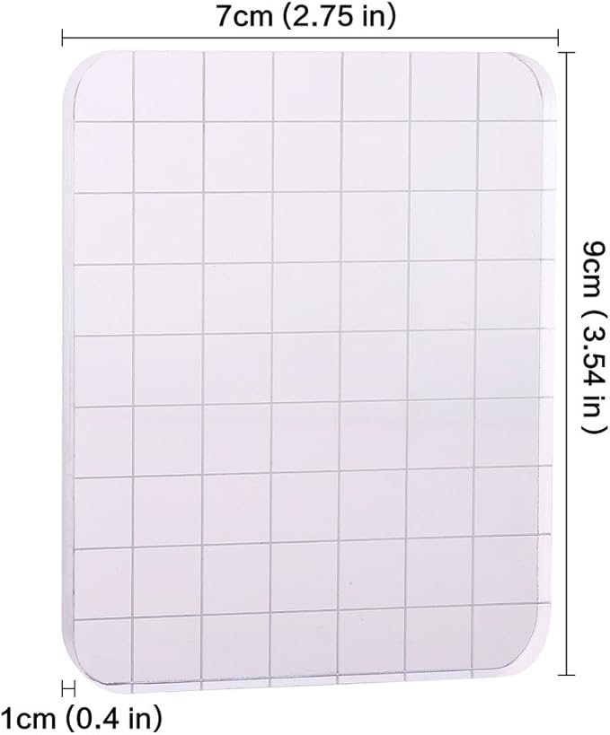 CCINEE Clear Stamp Block Transparent Acrylic Block - Image 2