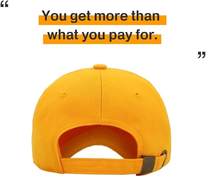 KBETHOS Classic Unisex Cotton Adjustable Low Crown Baseball Cap – Plain Dad Hat