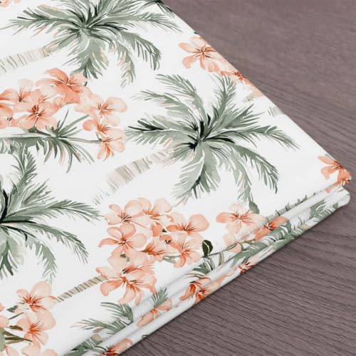 Erosebridal Palm Tree Upholstery Fabric, 5 Yards