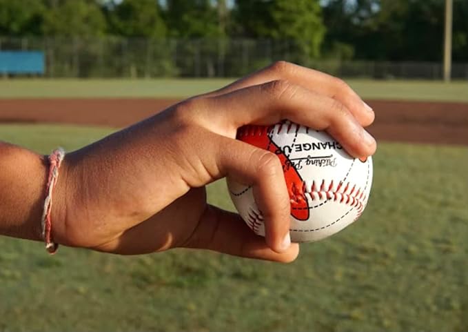 Pitching Pal - Best Baseball Pitching Trainer - Pack of 3 Balls: 4 Seam Fastball, Change-up, Curveball
