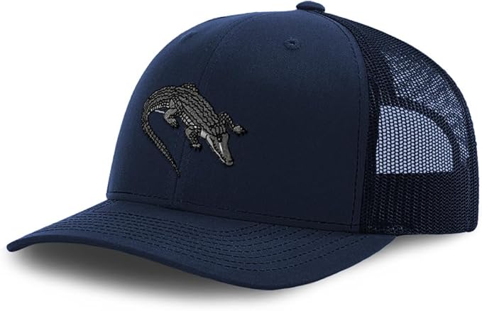 Custom Mesh Cap Hat Embroidered Gator Florida Swamp Trucker Hats for Men & Women Cotton