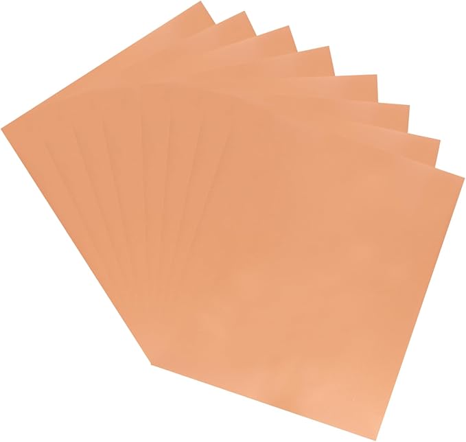 MECCANIXITY 50 Pack Toner Reactive Foil, Deco Foil Transfer Sheets 8.5"x11" A4 by MECCANIXITY