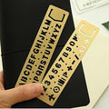 Fascola Brass Alphabet & Number Template Set of 2 by Unknown