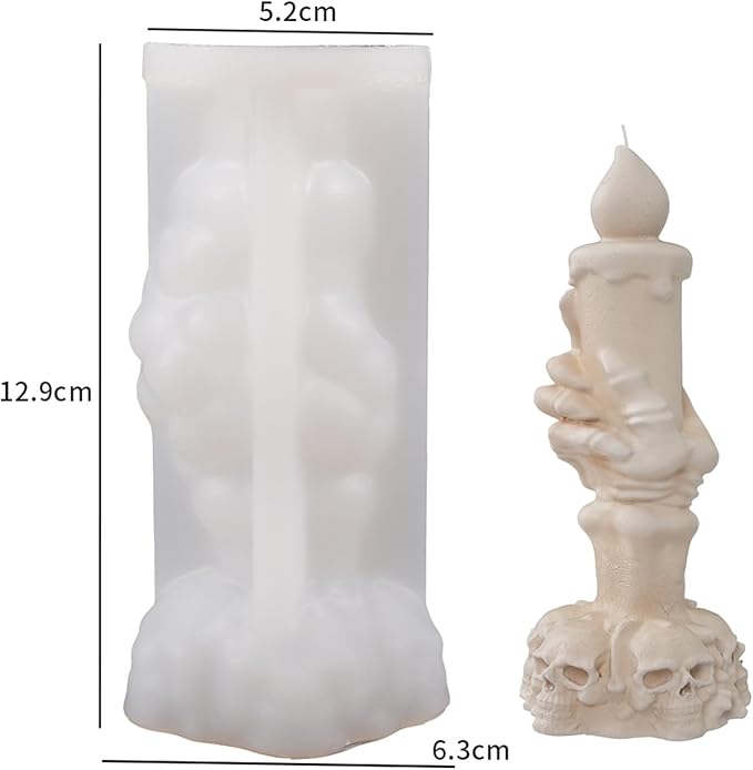 Skull Candle Light Mold Skull - Image 4