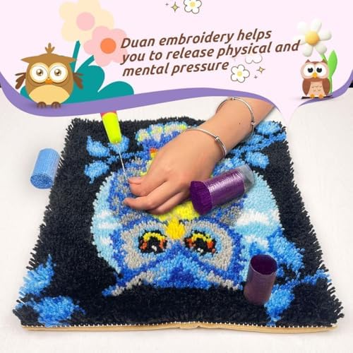 YOOTOM Ballon Latch Hook Rug Kits for Adult,Embroidery Wall Hanging Tapestry