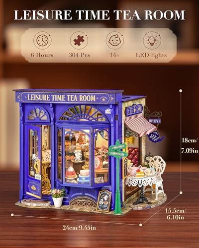 Rolife DIY Miniature House Kit for Adults - Leisure Tea Time