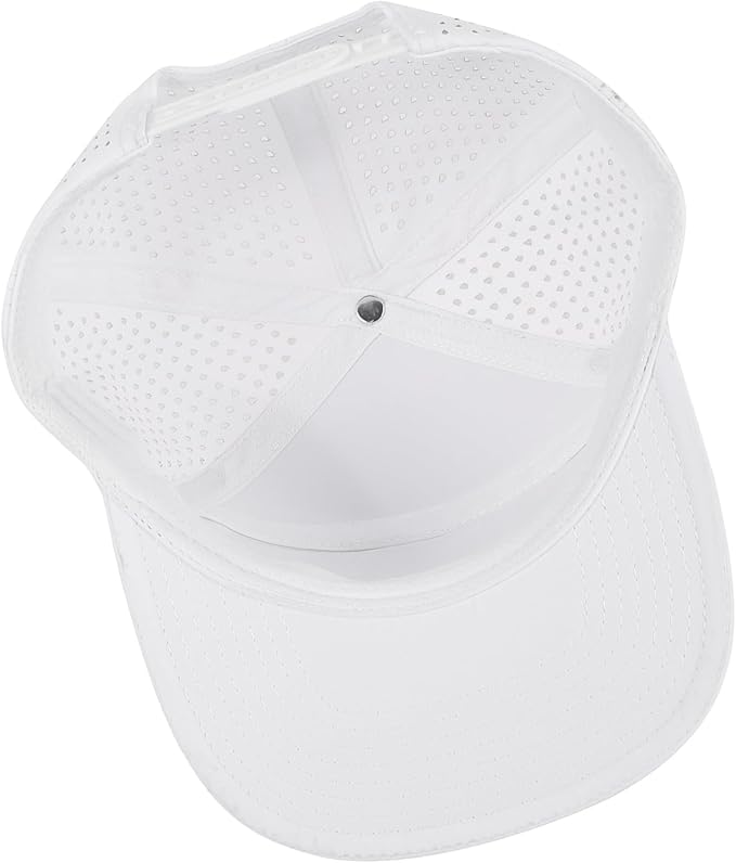 Quick Dry Baseball Cap Flat Brim Snapback Hat Sun and Rain Protection Golf Hat for Men Women