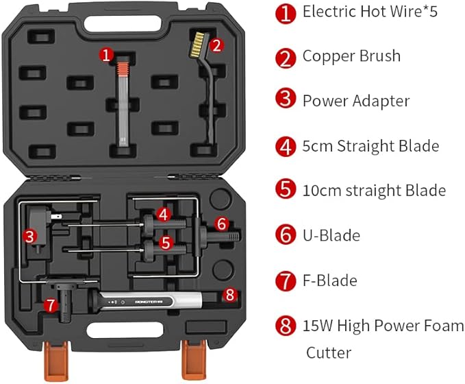 4 in 1 Hot Wire Electric Foam Cutter Kit, Styrofoam Cutting Tool 15W/ 6V - Image 7