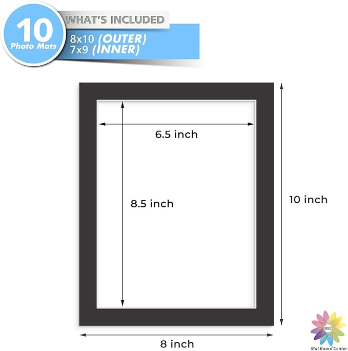 MBC MAT BOARD CENTER, 10 Pack 8x10 - Image 3
