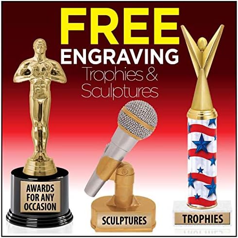 Crown Awards Disc Golf Trophy, 7" Gold Trophy with Frisbee & Basket - Add Your Own Engraving Prime