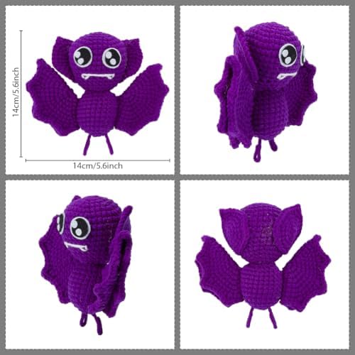 ORIGACH 3 Set Halloween Bat Crochet Kit for Beginners