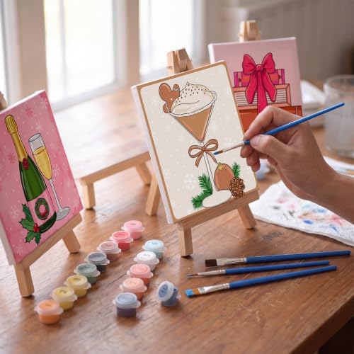 YooNotee 6 Pack Christmas Paint by Numbers Kit